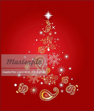 abstract christmas background vector illustration