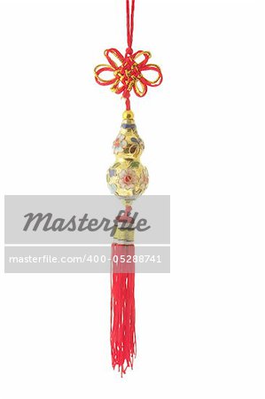 Chinese Trinket on White Background