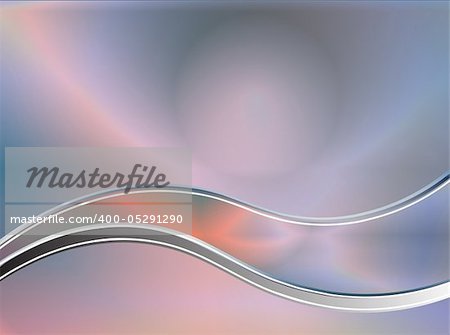 Abstract space background with wavy movement and spherical shape. Illustration.
