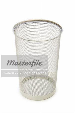 Garbage bin isolated on the white background