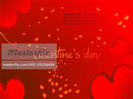 valentines day background (border) heart vector illustration
