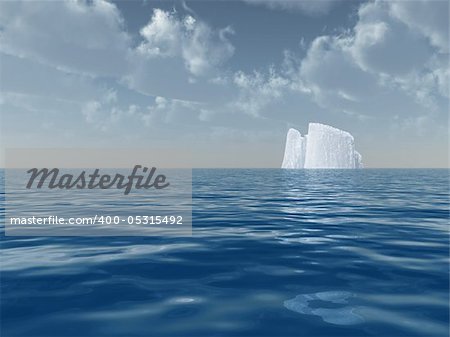 High Resolution Iceberg in open sea