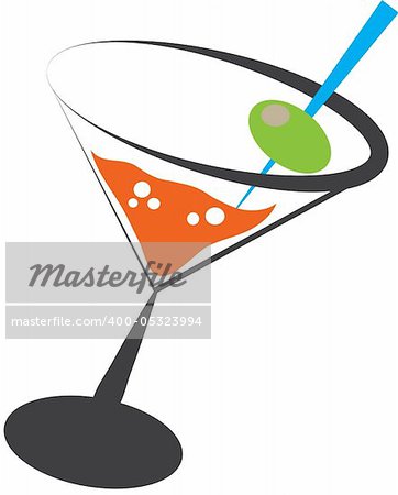 Cute alcohol martini glass