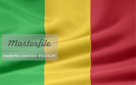 High resolution flag of Mali