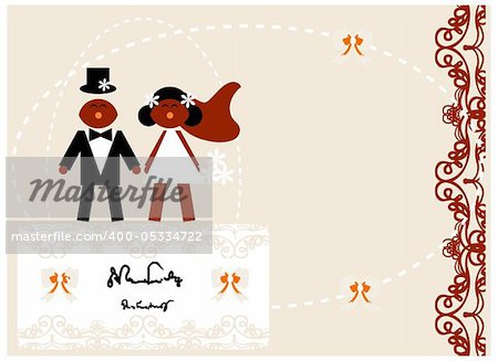 Love wedding invitation