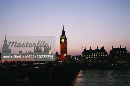 Big Ben seen from Westminster Bridge