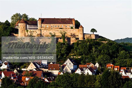 Castle Stettenfels in south west germany. The castle is situated on a small hill over the village Untergruppenbach