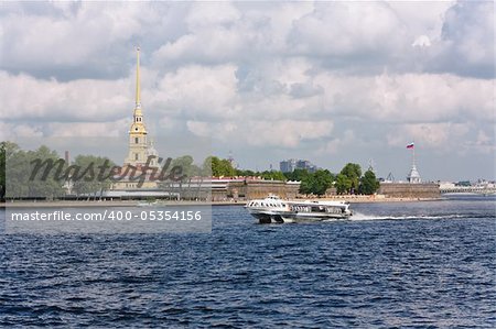 The Peter and Paul Fortress in Saint Petersburg. Russia