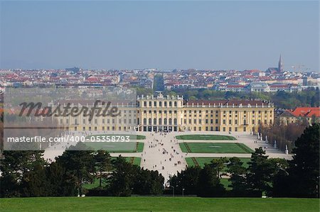 close up from the castle schoenbrunn in vienna austria