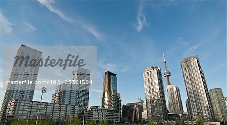 A picture of some of the building in downtown Toronto, Ontario, Canada