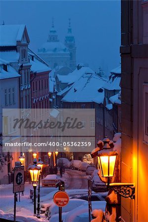 Prague in winter, Czech Republic