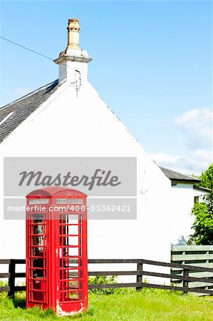 telephone booth, Laggan, Scotland