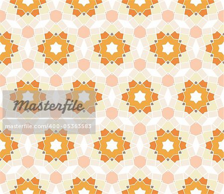 Seamless pattern with squares, lines and stars