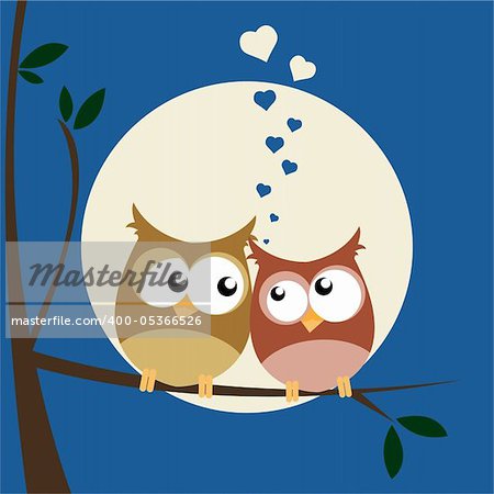 vector illustration of a couple in love