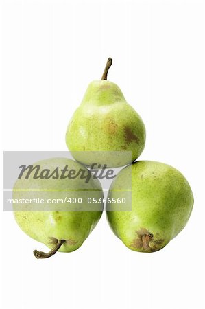 Williams Pears on White Background