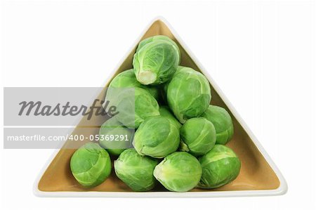 Brussel Sprout on White Background