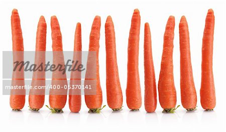 Carrots on White Background