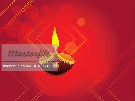 abstract red artistic background with deepak vector illustration