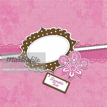 Template greeting card, vector illustration, eps10