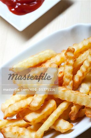 french fries on a typical plate