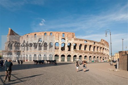 View at the colosseum in Rome. Italy