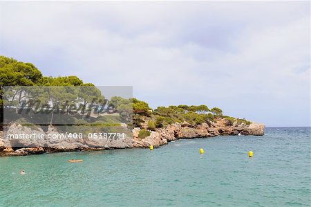 Rocky cap at the sea on Mallorca island, Spain