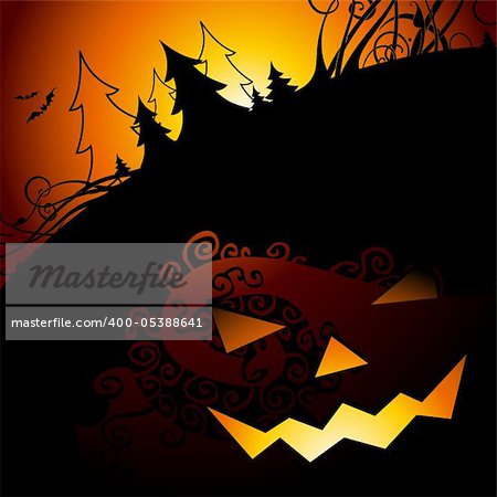 halloween background,  this illustration may be useful as designer work