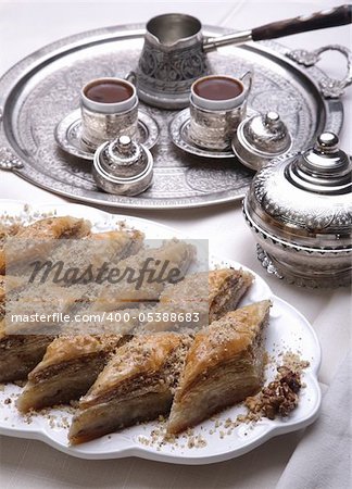 Ramadan dessert: Baklava and turkish coffee