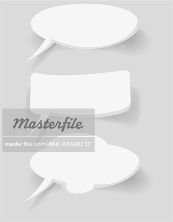 abstract white bubbles on white background - vector illustration eps10
