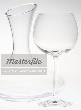 wine glass with carafe