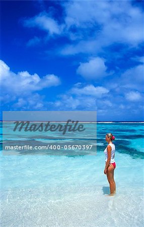 woman at the seaside