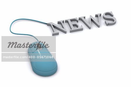 A Colourful 3d Rendered News Concept Illustration