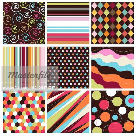 seamless patterns with fabric texture