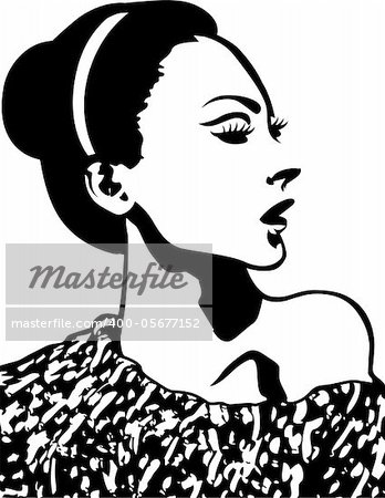 glamour fashion woman illustration