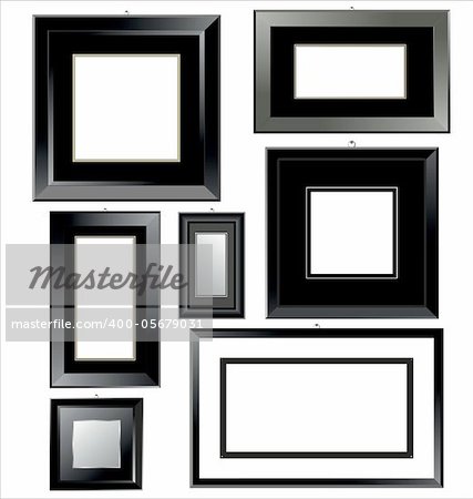 Empty black Frames