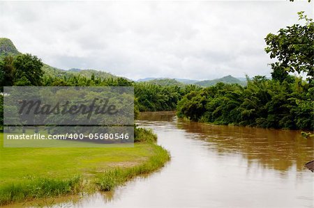 river in jungle, Thailand