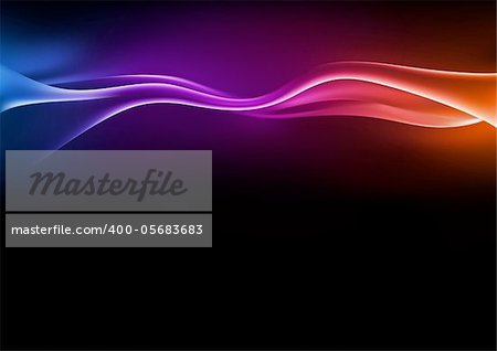 Abstract Waves - Background illustration, Vector