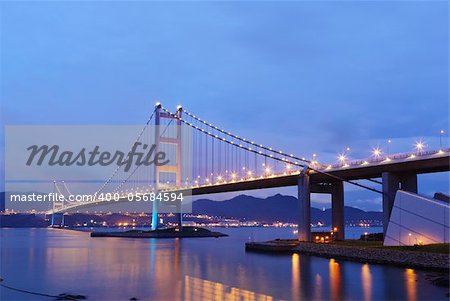 Tsing Ma Bridge in Hong Kong