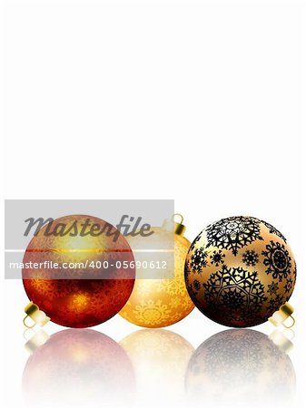 Beautiful isolated happy Christmas card, winter holiday background. EPS 8 vector file included