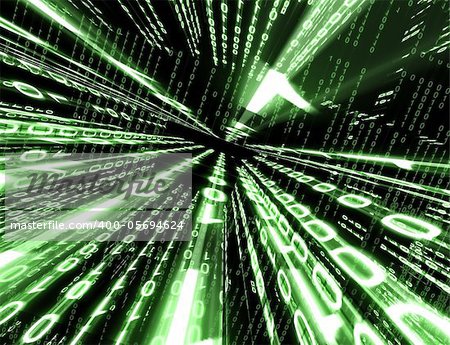 Abstract technology background with binary code