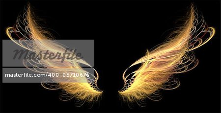 Fire Wings of demon or angel