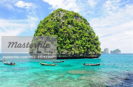 Beautiful uninhabited island in Thailand