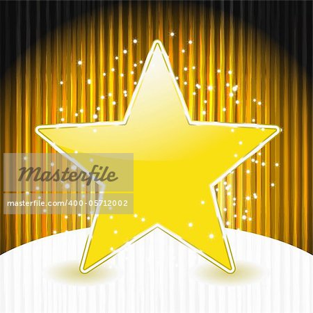eps 10, vector christmas star on abstract grunge background with stripes