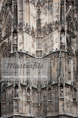 Exterior detail from Stephansdom cathedral - Vienna, Austria.