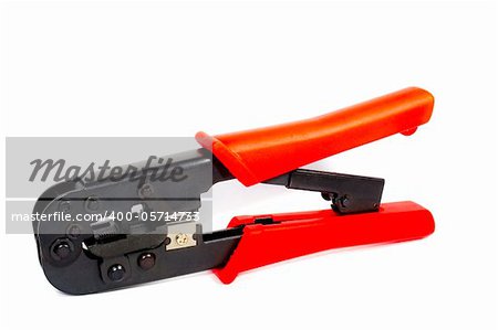 This is crimper for making network cable. It is theme of tools.