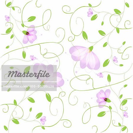 Abstract Flower Background, Vector Illustration