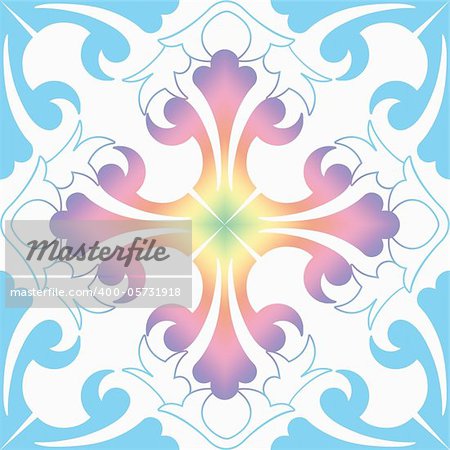 Background of colorful and fashion seamless floral pattern