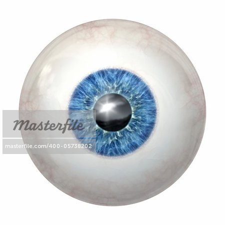 An image of a blue eye ball