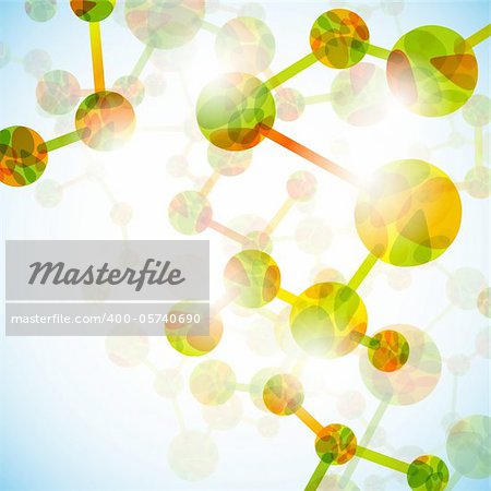 dna molecule, abstract background