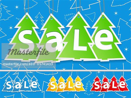 Christmas Sale, vector illustration